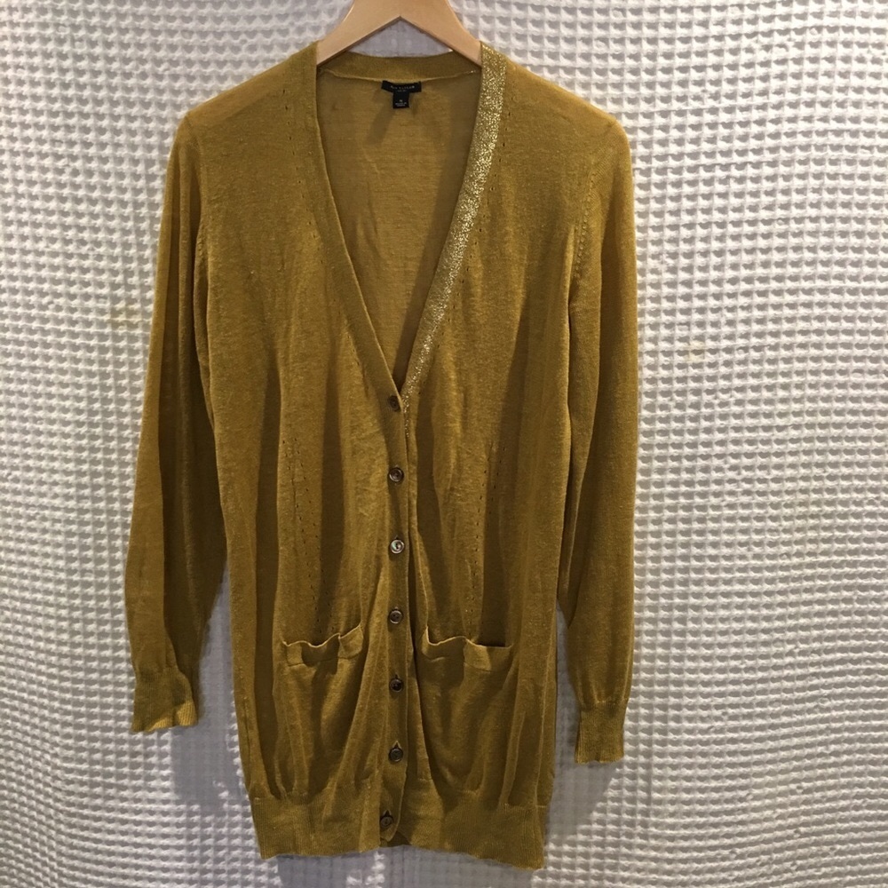 NEW Ann Taylor linen blend lightweight cardigan.S